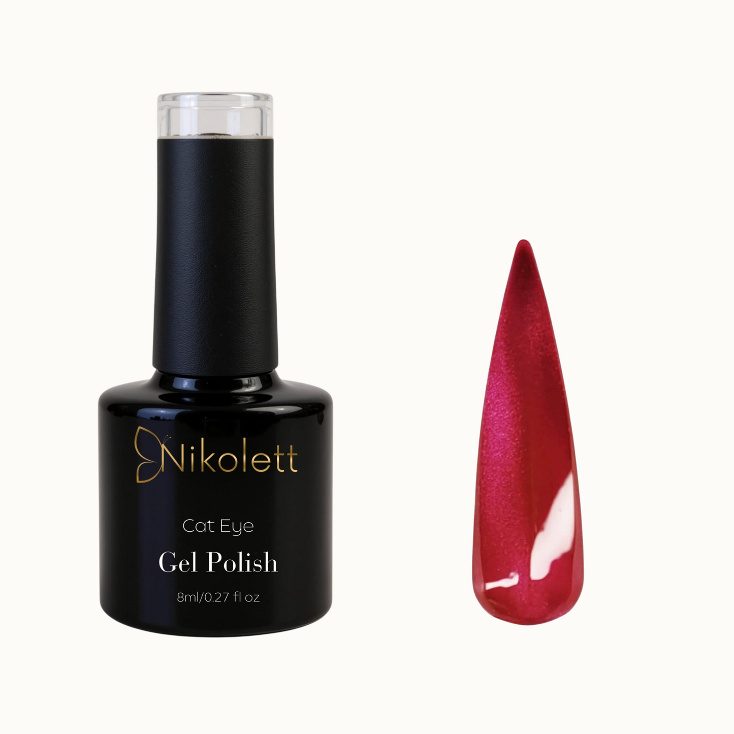 Gel Polish G43 Cat Eye Ruby Noir